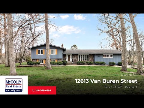 12613 Van Buren Street, Crown Point, IN home video tour