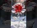 Snow Rose Miracle 🌹❄️ Blue or Red? Make Your Wish ✨