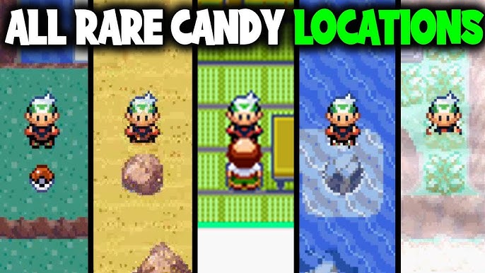 Pokemon Emerald Rare Candy GameShark Cheat Codes for GBA 