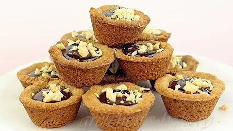 Peanut Butter Fudge Cookie Cups || 12 Days of Christmas Cookies Part 9