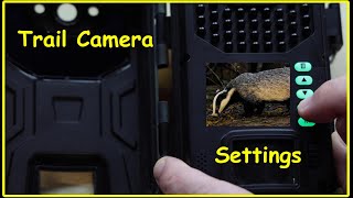 Trail Camera Settings