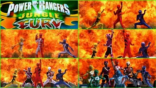 Power Rangers Jungle Fury - All Opening Versions (4K 60FPS)