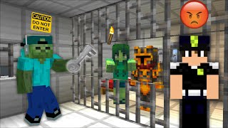 MC NAVEED ESCAPES PRISON WITH INMATES MOD / DON'T GET LOCKED UP IN JAIL !! Minecraft Mods