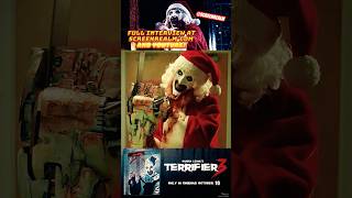 #Terrifier 3 director #DamienLeone tells us about #ArtTheClown’s chainsaw scene! 🎬 #movie #film
