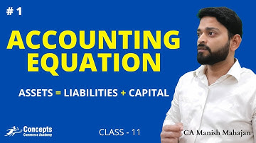 ACCOUNTING EQUATION | Fundamentals of Financial Accounting | Class 11 Accounts
