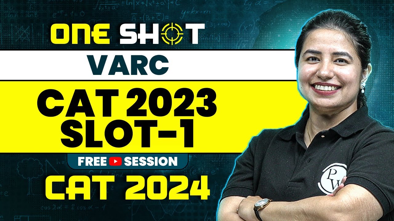 CAT 2023 Slot 1 in One Shot | CAT 2024 VARC Preparation - YouTube
