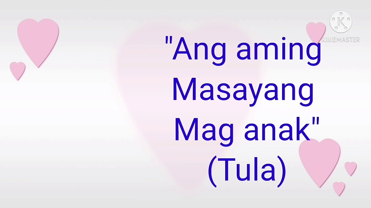 Tula Ang Aming Masayang Mag anak Parirala At Pangungusap YouTube