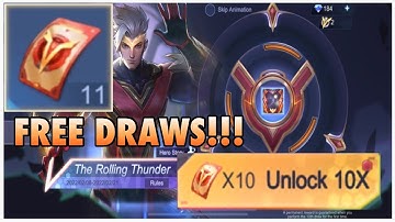 THE ROLLING THUNDER EVENT | FREE DRAWS! | Mobile Legends: Bang Bang
