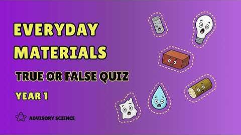 Year 1 Everyday Materials Quiz