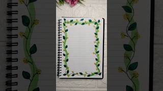 How to draw neat border designs for school work#art #youtubeshorts #shortvideo #easydrawing 😍😍