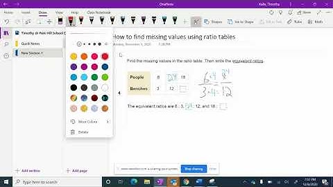 Finding Missing Values in Ratio Tables