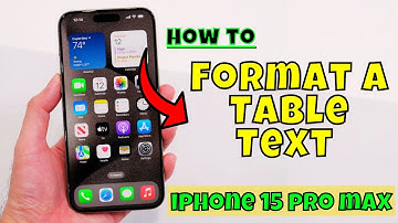 How to Format a Table Text With Bold/Italic/Underline/Strike through In Notes iPhone 15/15 Pro Max