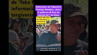 Gobernador de Valparaíso Rodrigo Mundaca, sale a marchar y ataca al gobierno de Kast‼️