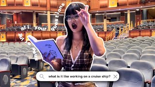 Q A with a cruise ship guest services officer