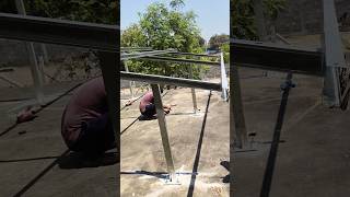 today 5 kw ON grid solar system installation video #solarenergy #tatapower