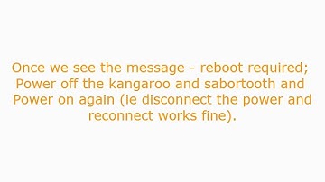 Describe Software and Kangaroo with Sabertooth