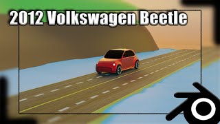 Blender 2.9 3D Car Modeling: 2012 Volkswagen Beetle