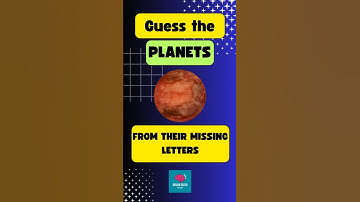 Guess the planets from their missing letters 🪐 #shorts