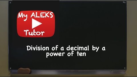 Division of a decimal by a power of ten