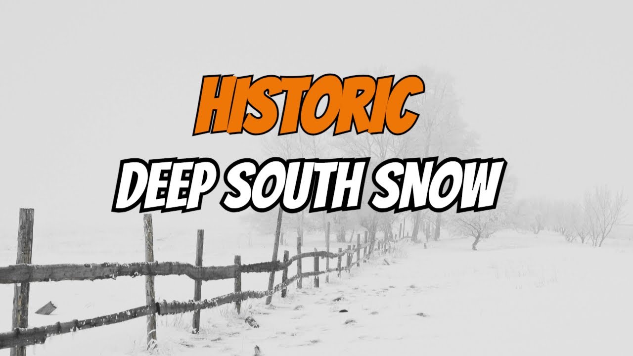 🔴 Historical Deep South BLIZZARD, Rare Winter Storm | Severe Weather ...