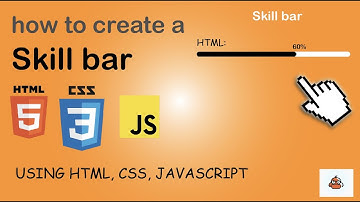 how to make skill bar using html css javascript | skill progress bar | skill bar