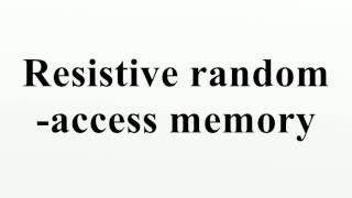 Resistive random access memory