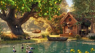 Enchanting Spring Forest Ambience - 2K Dreamy Life with Beautiful Hymns & Birdsong In Sunrise