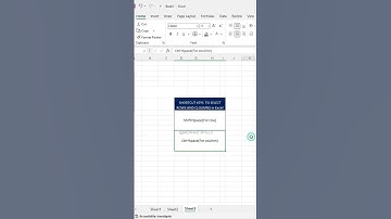 Shortcut Keys for Selection of Rows & Columns in excel