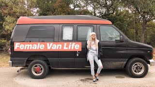 FEMALE VAN LIFE + Mini Tour | ft. Clare (College Vanlife) by Krystal Ventures 22,179 views 4 years ago 9 minutes, 19 seconds