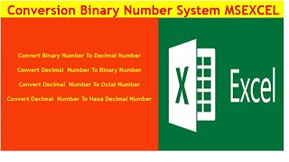 #binarynumbersystem Number System Conversions With Excel - Binary, Decimal, Octal & Hexadecimal