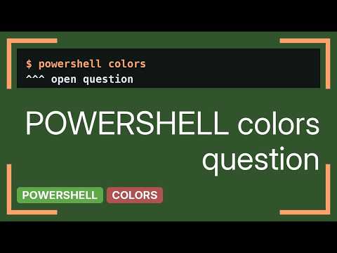 Adding ForeGround Color to Powershell profile?
