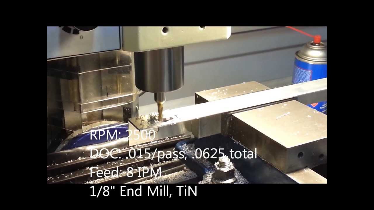 CNC SX2 Mini Mill Cutting Keyhole Slots in Aluminum YouTube