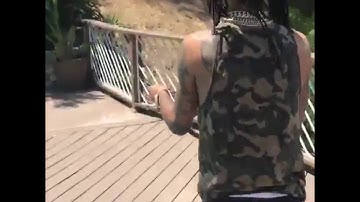 Saving a snake from the pool