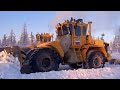 This is how "roads" are made in the harsh north of Russia.