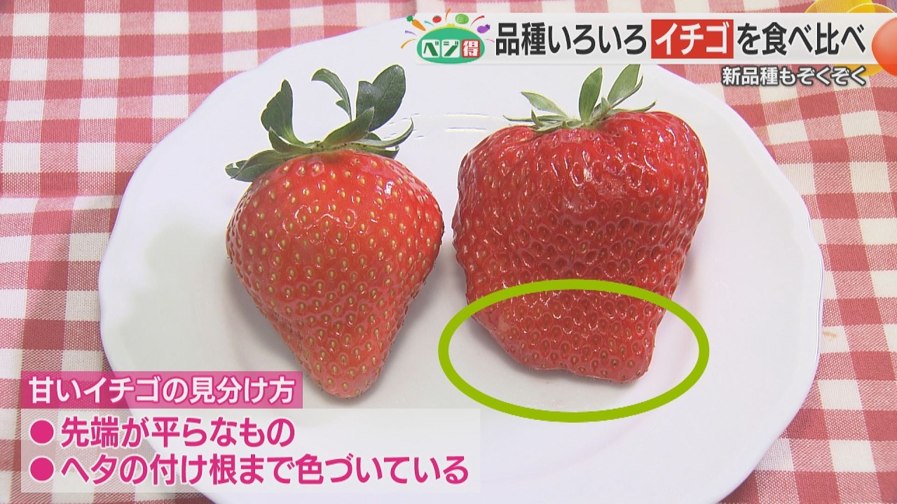【ベジ得】産直市から、おすすめのイチゴ３品種をご紹介