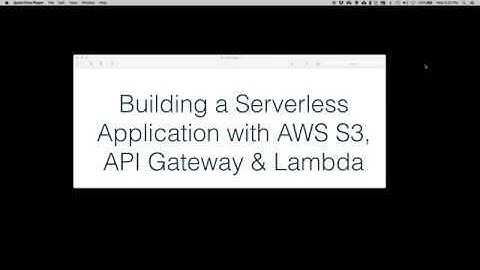 Creating a Serverless Application on AWS: Part 1 - Architecture