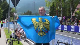 Thousands Line The Roads As Giro Ditalia Reaches Piancavallo