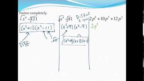 Factoring polynomials completely (Part 2)