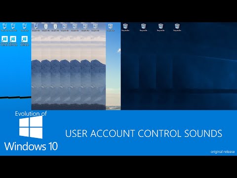 Evolution of Windows 10 User Account Control Sounds (original release)