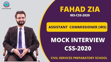 CSS-2020 allocated CSP Officer | Mock Interview with Ex-FPSC Members | interview preparation