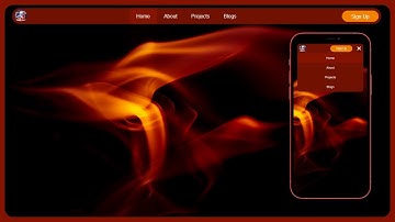 Animated Navigation Bar in HTML, CSS, and JS | Responsive UI