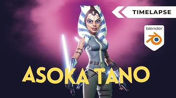 Asoka Tano (The Mandalorian) Character fanart in blender 2.9