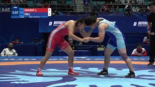 1/4 WW - 62 kg: G. ENKHBAT (MGL) v. J. RIM (PRK)