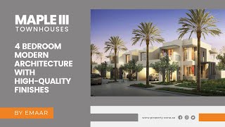 🏡 Maple III Townhouses at Dubai Hills Estate: Your Gateway to Luxury Living! 🌳| DUBAI