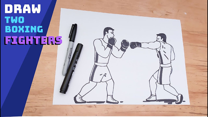 🥊💪 How to Draw two Boxing Fighters 👊🥊