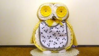 Owl Diaper Cake