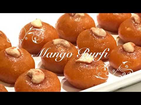 Mango Coconut Burfi | How To Make Mango Fudge | Mango Peda | Instant Mango Ladoo by Recipe Book