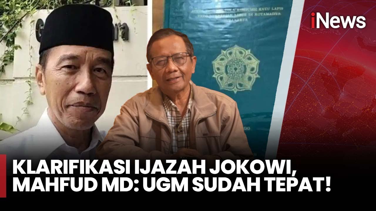Roy Suryo cs Laporkan Ketua Jokowi Mania, Mahfud MD Respon Klarifikasi UGM | iNews Siang 5/12