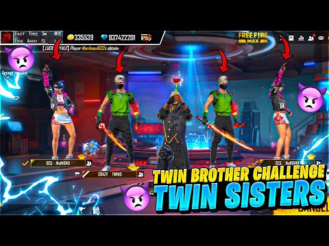 Twin Brother Challenged Twin Sisters ?? || #shorts #factfire #freefireprankvideo