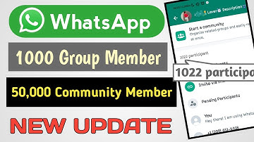 whatsapp group kaise banaye || whatsapp group 1000 member join kare | whatsapp community 50000 join
